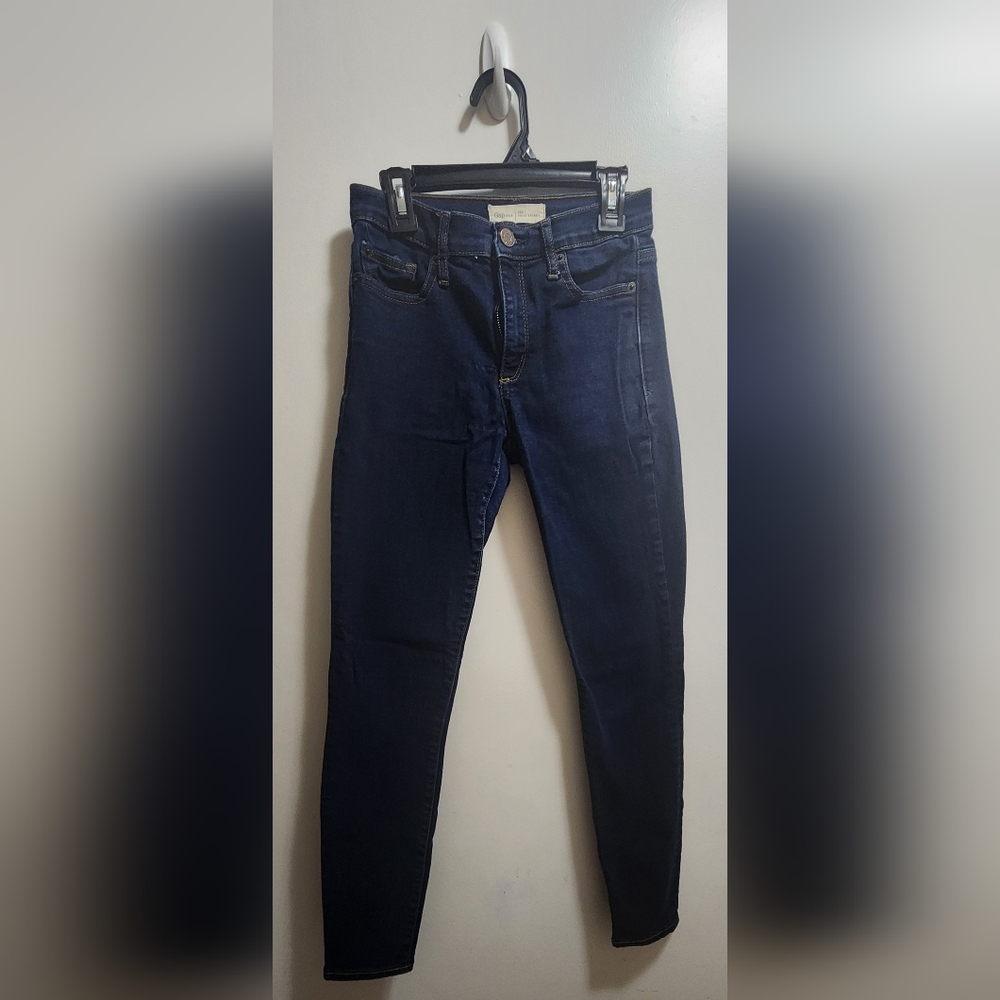 Gap True Skinny Jeans Dark Wash 25S Stretch Denim